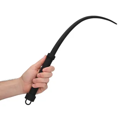 EasyToys Silicone Impact Tail Whip Black - Flexible Precision Model
