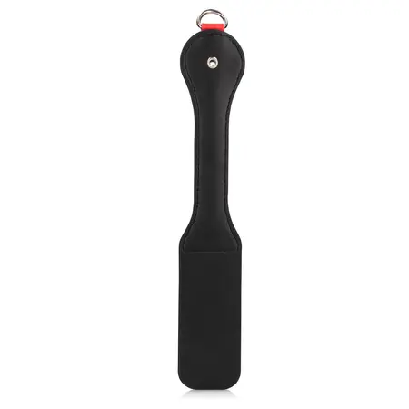 Ouch! Hearts Paddle & Metal Plug Set Black - Chain-Linked Design