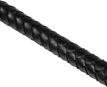 Ouch! Metal Plug with PU Leather Devil Tail - Black, Medium Size