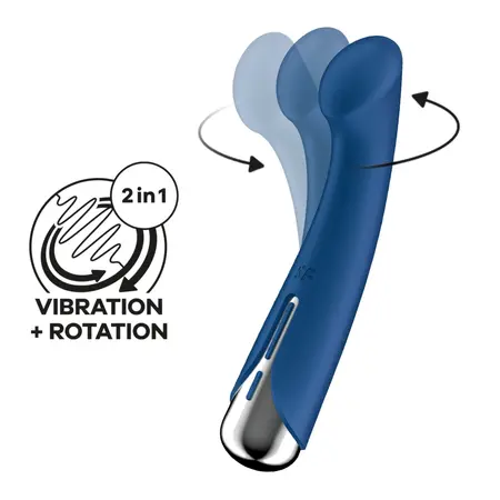 Satisfyer Spinning G-Spot 1 Blue - Rotating Intimate Massager USB