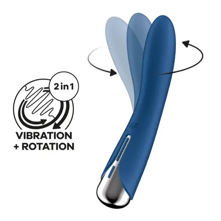 Satisfyer Spinning Vibe 1 Blue - Rotating Head Stimulation Device
