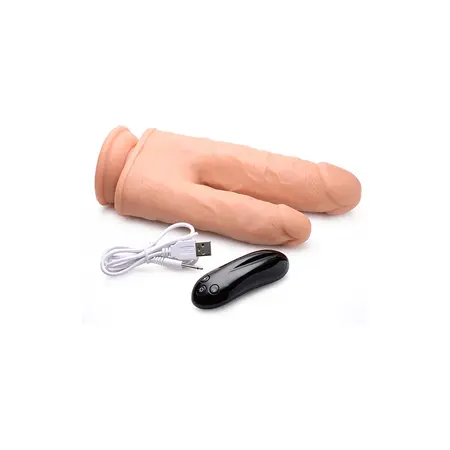 Double Shot Liquid Silicone Dual-Ended Model 20.5 cm Vibrating System