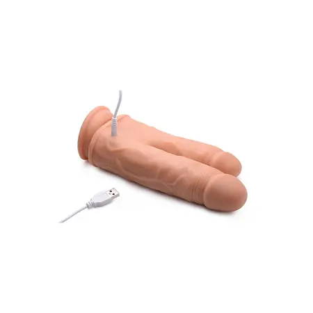 Double Shot Liquid Silicone Dual-Ended Model 20.5 cm Vibrating System