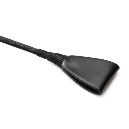 XR Brands Master Series Riding Crop 30 cm Vegan Leather Black