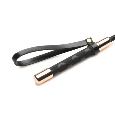 XR Brands Master Series Riding Crop 30 cm Vegan Leather Black