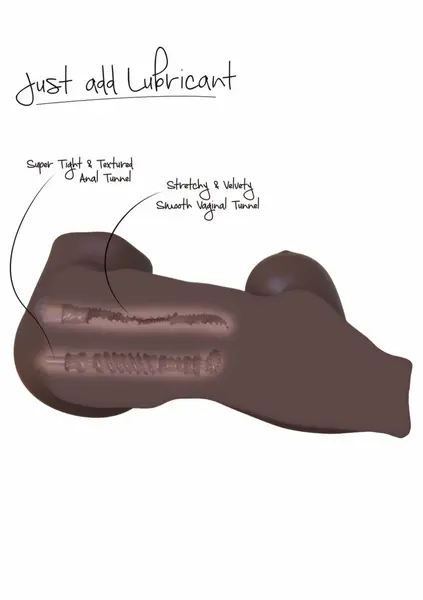 HIDDEN DESIRE Bangers Ebony Goddess Intimate Machine 2.5kg TPE Black