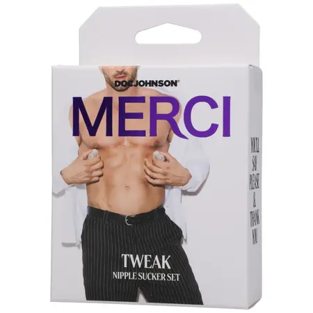 Doc Johnson Tweak Nipple Sucker Set Transparent Design 2 pcs