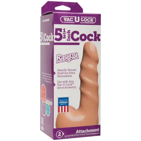 Doc Johnson Raging Hard-On Model 13 cm Vanilla PVC Intimate Accessory
