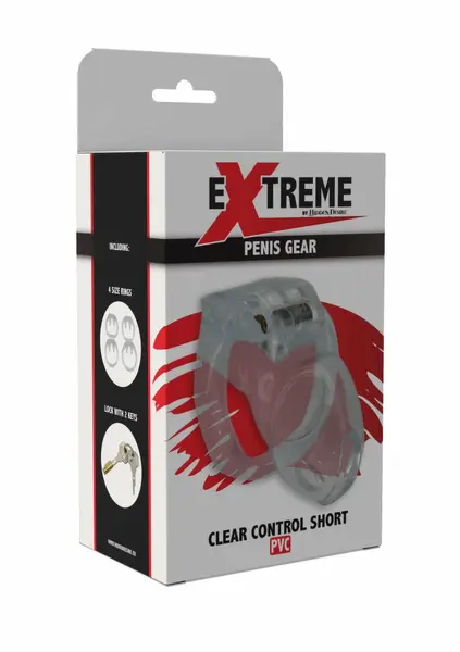 Clear Control къса прозрачна клетка за пенис