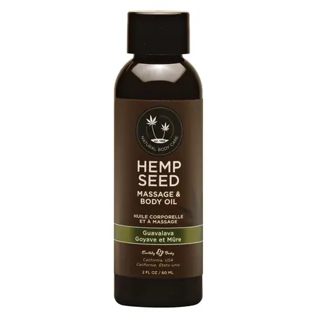 Guavalva Natural Massage Oil 60 ml - Hemp & Vitamin E Blend