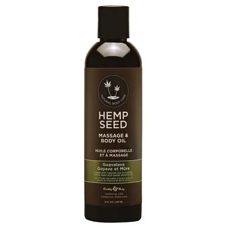 Earthly Body Guavalava Massage Oil 236ml - Nourishing Botanical Formula
