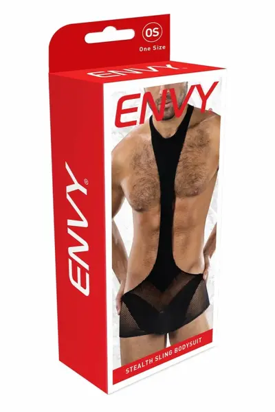 ENVY Stealth Sling Bodysuit Black OS - Athletic Minimalist Design