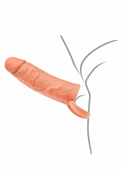 HIDDEN DESIRE INFERNO Liquid Silicone Extension Sleeve 15 cm with Ring