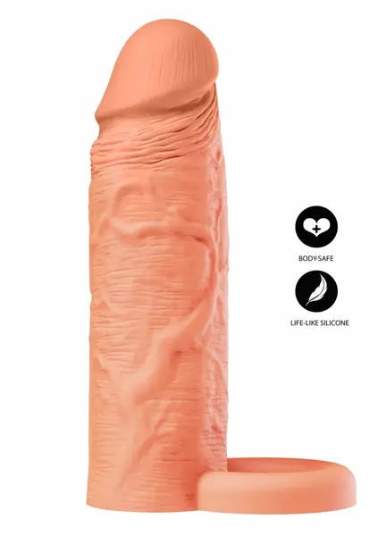 HIDDEN DESIRE INFERNO Liquid Silicone Extension Sleeve 15 cm with Ring