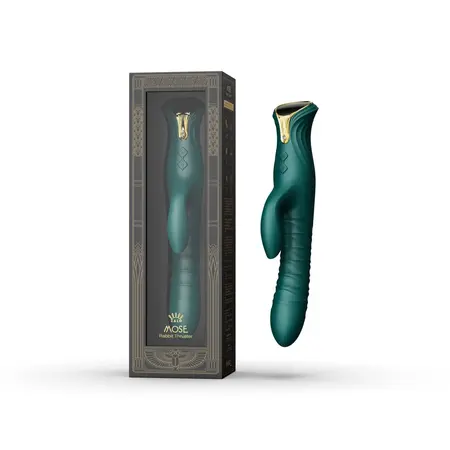 ZALO MOSE Rabbit Thruster Intimate Machine Turquoise Green