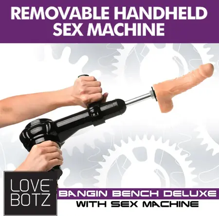XR Brands Deluxe Bangin' Bench Black - Adjustable Intimate Machine Set