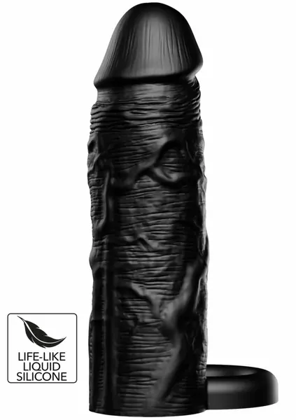 HIDDEN DESIRE INFERNO Liquid Silicone Extension Sleeve 15 cm with Ring