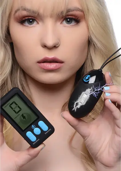 XR Brands Zeus Electrosex Silicone Vibrating E-Stim Egg Remote Control
