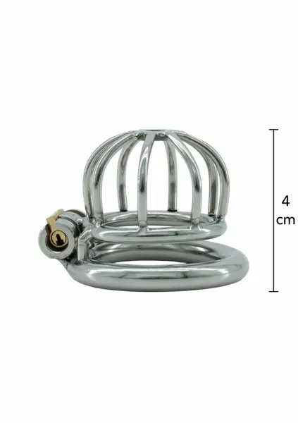 HIDDEN DESIRE Chestity Cock Harness X-Short Metal Chastity System