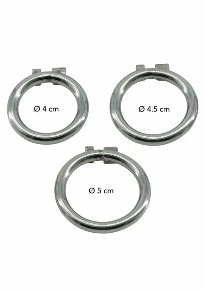 HIDDEN DESIRE Chestity Cock Harness X-Short Metal Chastity System