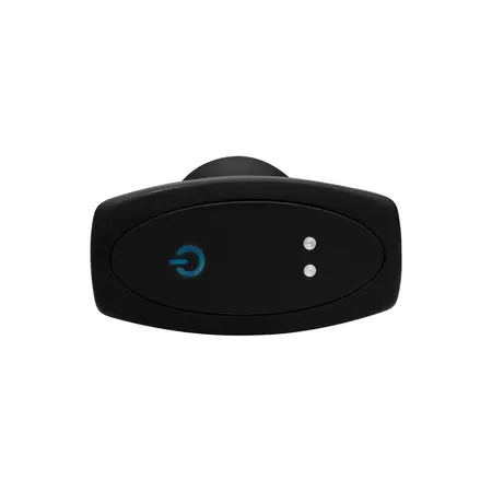 XR Brands Slim R Remote-Controlled Rotating Plug Smooth Texture Black