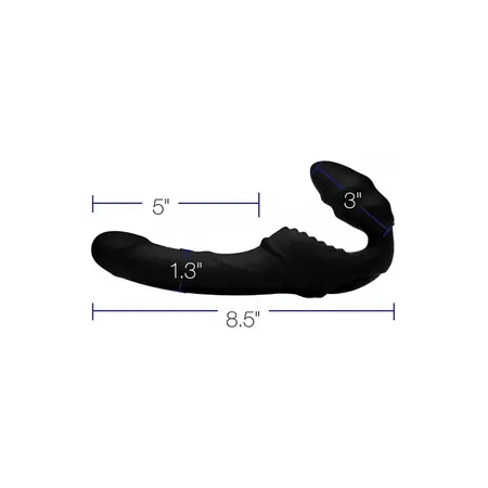 XR Brands Pro Rider Silicone Strapless Remote-Controlled Double-Sided Model
