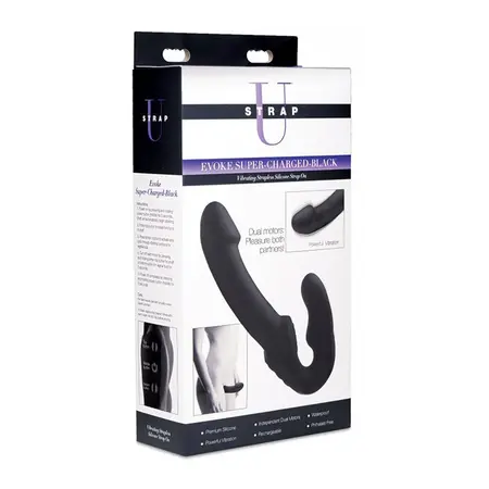 Sportsheets Evoke Super Charged Rechargeable Strapless Vibrating System Pink