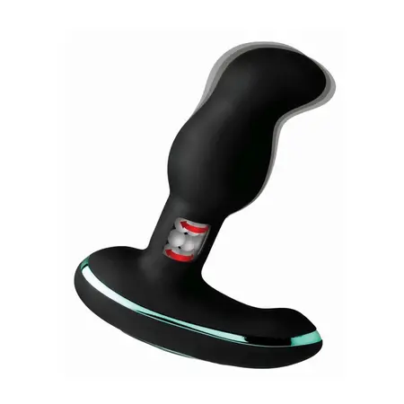 Rimsation Intimate Wellness Device with Rotating Beads - Black Silicone