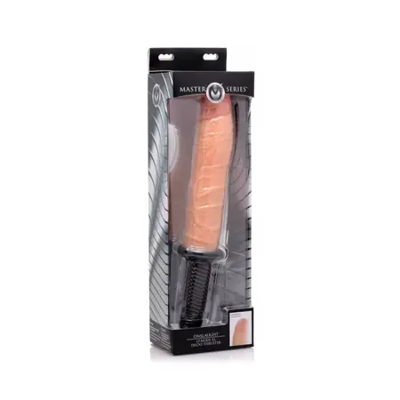 Onslaught XL тласкащ вибратор с вибрация, черен, 23 см