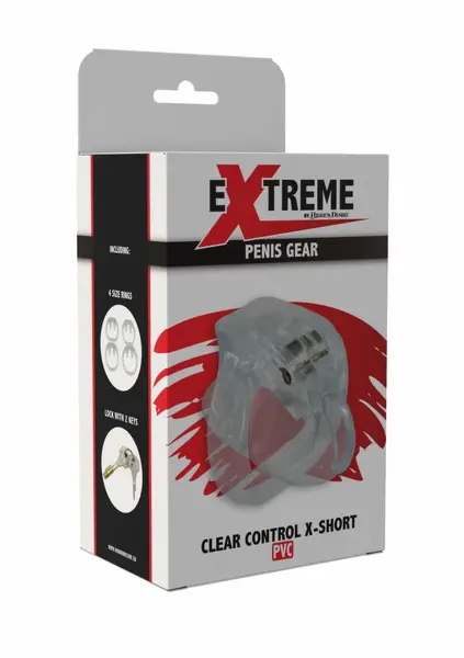 HIDDEN DESIRE Clear Control X-Short Cage Transparent Acrylic System