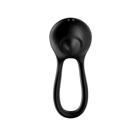 Satisfyer Majestic Duo Black - Double Vibrating Silicone Band, Waterproof