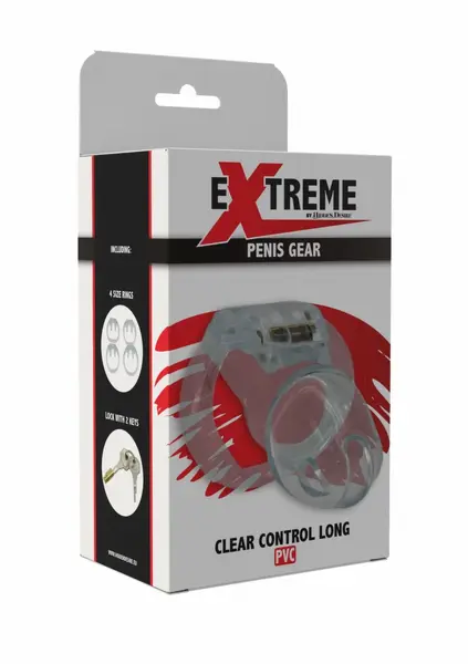 EXTREME by HIDDEN DESIRE Clear Control Cage Long Acrylic System