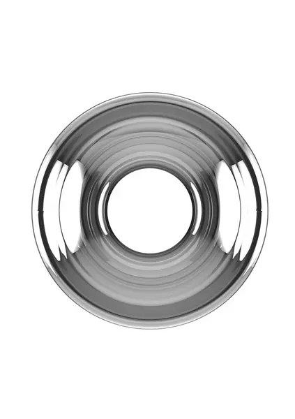 Shots No.50 Hollow Tunnel Anal Plug Medium 102mm Black Silicone