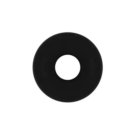 Ouch! No.50 Medium Hollow Tunnel Plug - Silicone, 102mm, Black