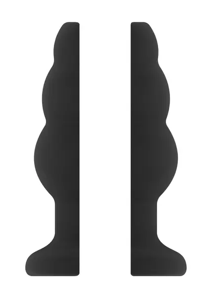 Ouch! No.50 Medium Hollow Tunnel Plug - Silicone, 102mm, Black