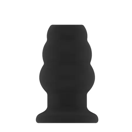Ouch! No.50 Medium Hollow Tunnel Plug - Silicone, 102mm, Black