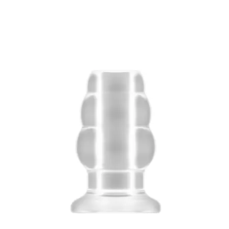 Shots No.49 Hollow Tunnel Plug Small - Silicone, 77 mm, Black