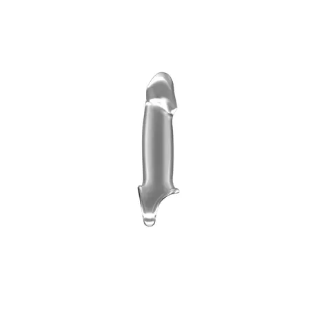 Shots No.33 Elastic Extension Sleeve with Ball Strap, Transparent TPE