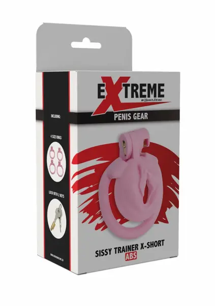 EXTREME by HIDDEN DESIRE Sissy Trainer X-Short Chastity System Pink
