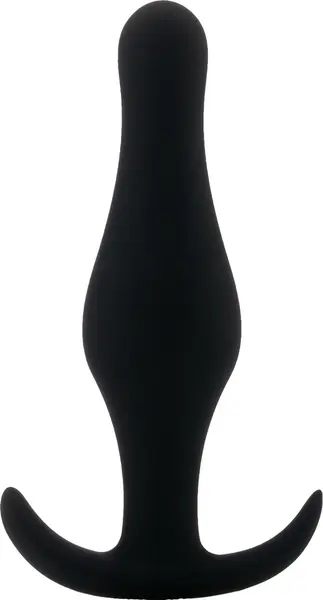 Sinner Gear Anal Plug Small with Ergonomic Handle Black 4.6 Inch