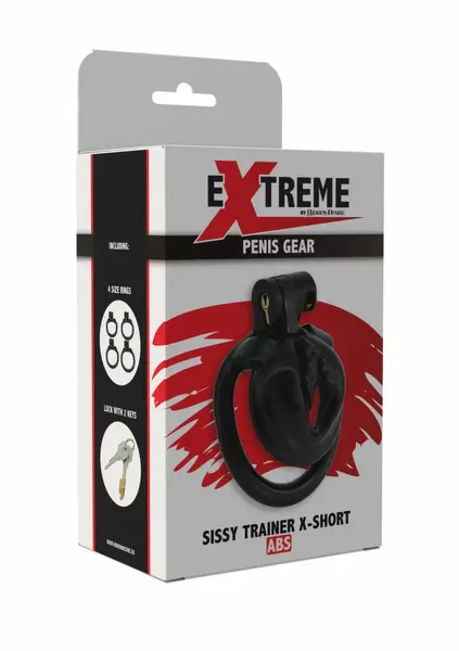 EXTREME by HIDDEN DESIRE Sissy Trainer X-Short Chastity System Pink