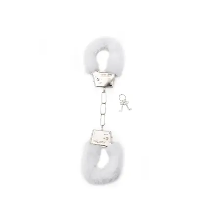 Ouch! Plush Furry Handcuffs Metal Adjustable Pink Locking System