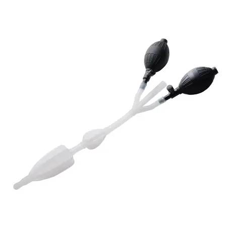 CleanStream Silicone Double Bulb Intimate Cleansing Catheter 35cm