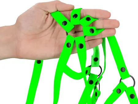 Ouch! Full Body Harness Glow-in-the-Dark Adjustable S/M
