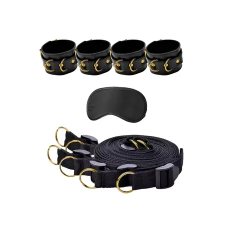 Sportsheets Limited Edition Adjustable Bed Restraint System with Mask