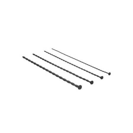 OUCH! Silicone Spiral Screw Plug Set 4pcs - Flexible Medical-Grade Probes