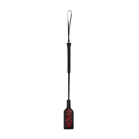 OUCH Short Rectangular Impact Crop with Imprint Handle Black