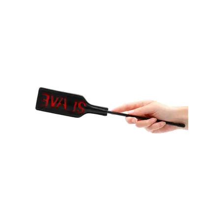 Ouch! Crop Short Handle Rectangular Imprint Black 32cm