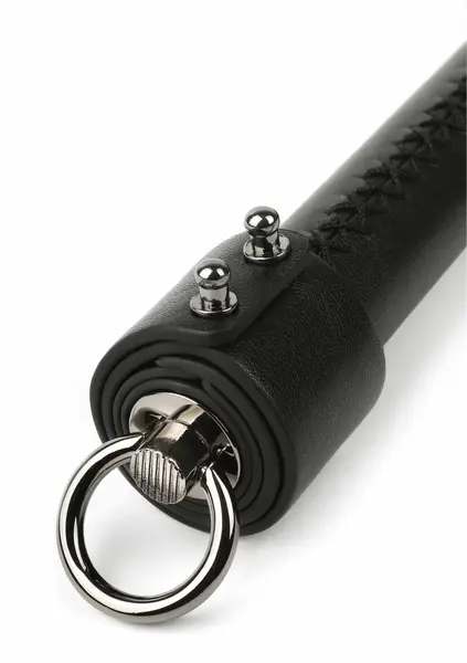 Hidden Desire Genuine Leather Whip 55cm - Premium Black Impact Tool