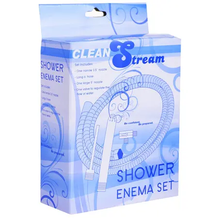 CleanStream Metal Enema System with Dual Nozzles and 2m Hose